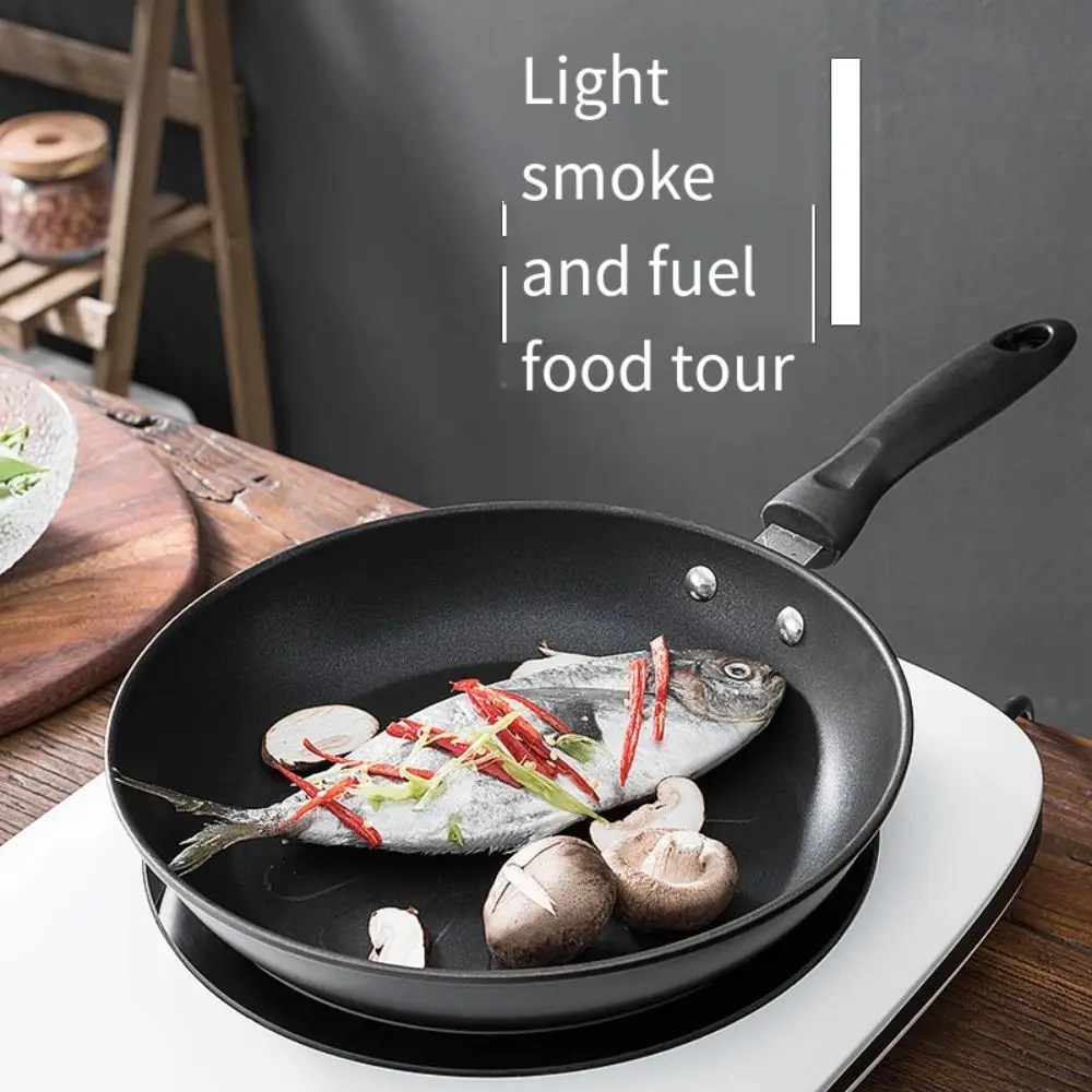 Single Serve Round Egg Frying Pan Mini 12/18/26/30cm Non Stick Cooking Pots with Handle Non Toxic Induction Cooker Pans Baking