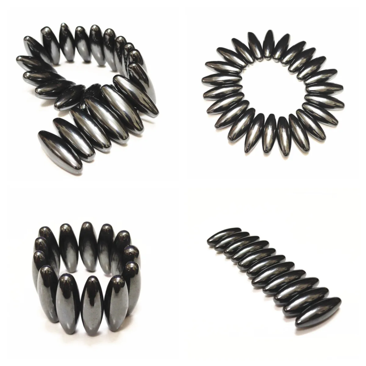 治療救済おもちゃ楕円形オリーブガラガラパワーフェライトマグネットビーズセットヘルスケアマッサージャークリスマスgif