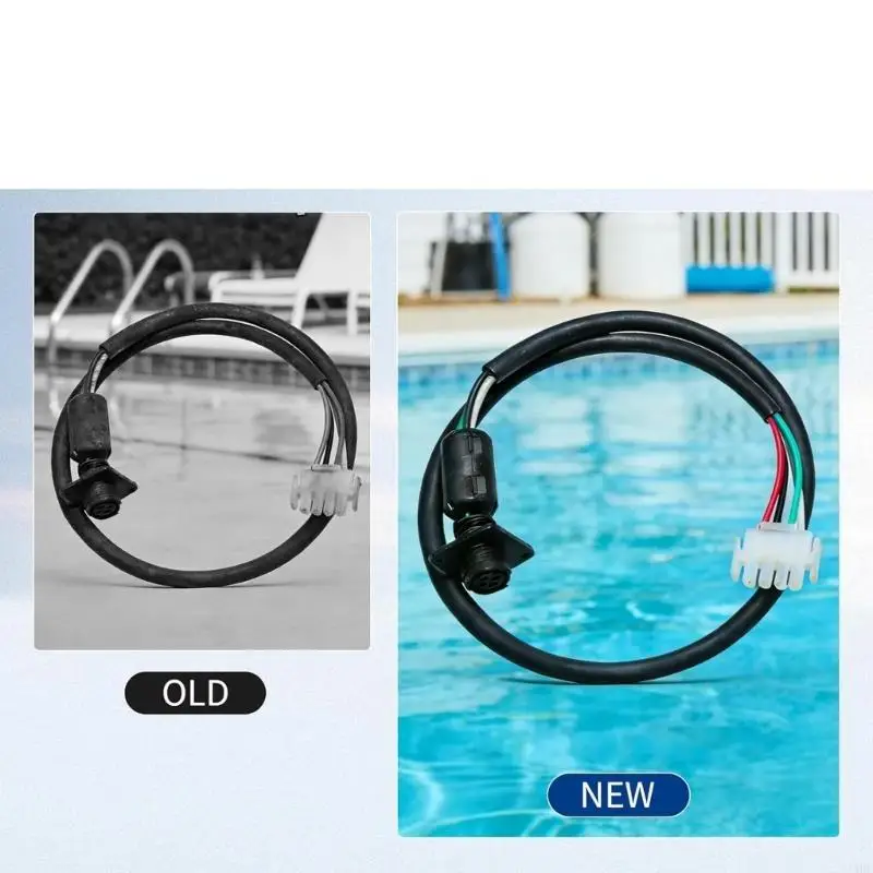 J1HF Control System Replacement Cable Assembly 520724 with 4 Pin Terminal, Round Mounting Connector and Black Molded for