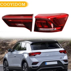 Rear Taillight Assembly For Volkswagen VW T-ROC 2018 2019 2020 2021 LED Tail Light Warning Brake Lamp Turn Signal Reverse Lamp