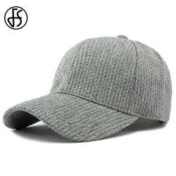 FS Luxury Brand Woolen Baseball Caps For Men Gray Brown Summer Street Women Hat Fashion Hip Hop Trucker Cap Bone Masculino 2026