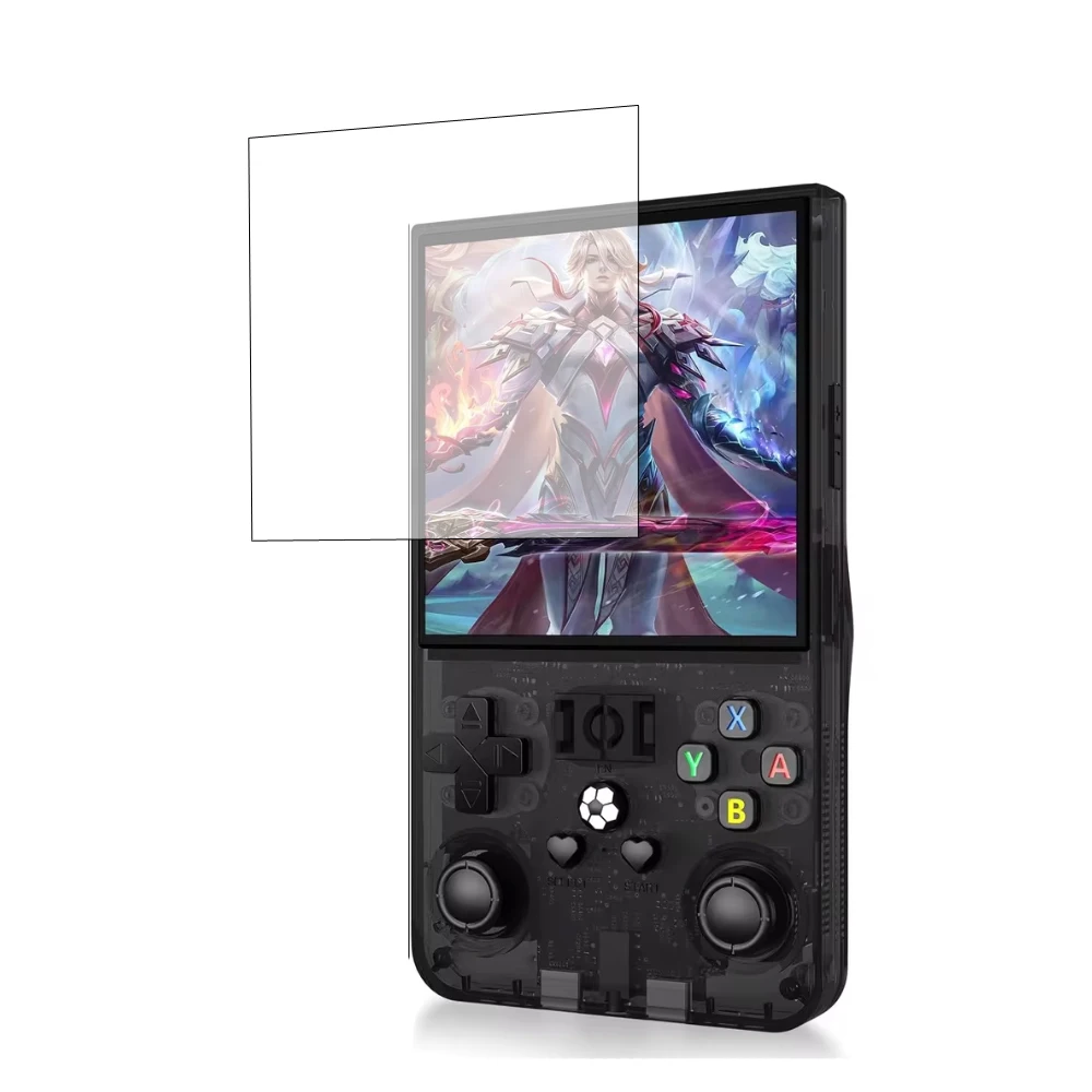 Hard Tempered Glass Protective Film Screen Protector Cover For R36 Pro Retro Handheld Game Console Protection R36pro Accessories