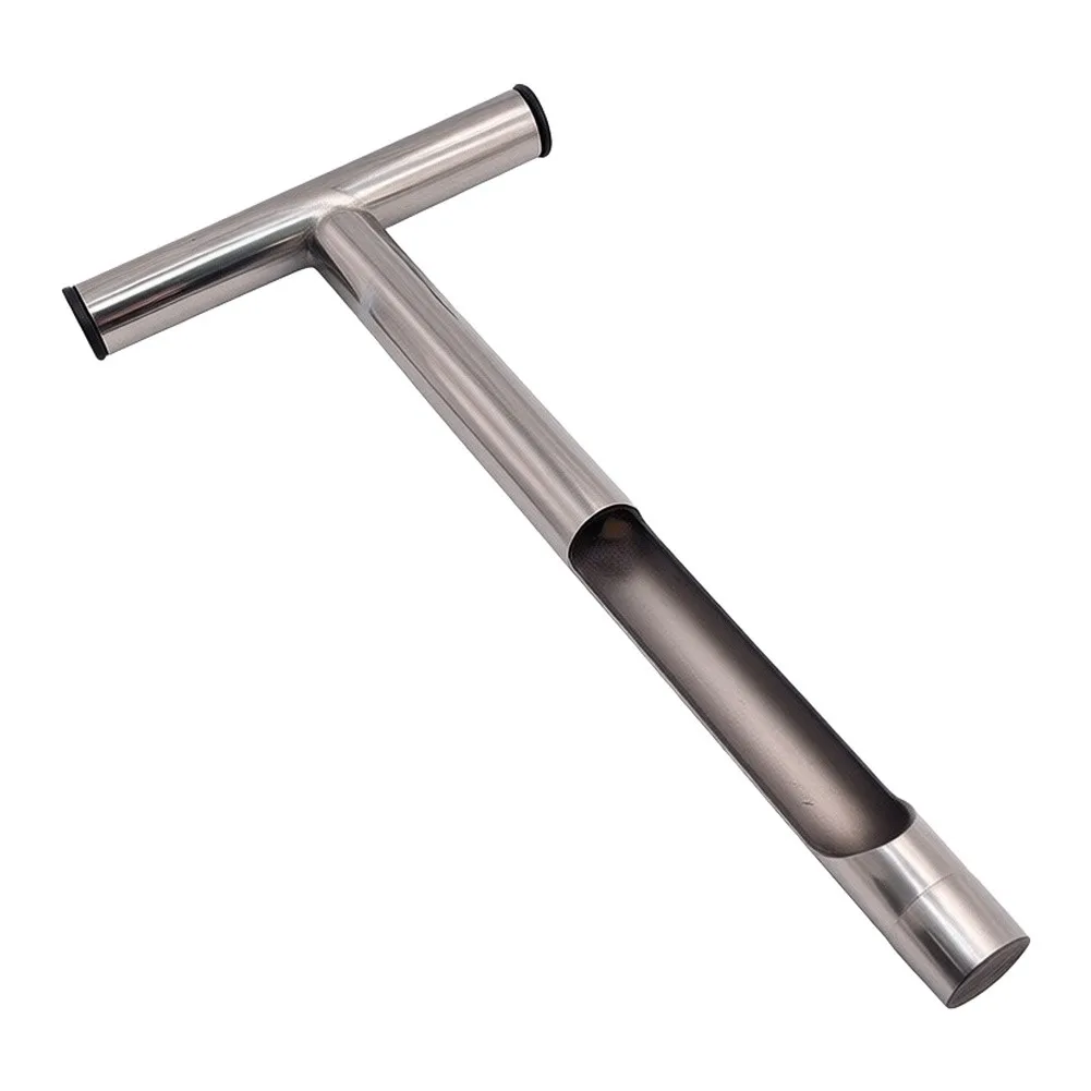 T Shape Soil Sampler for Golf Course Turf Analysis Moisture and Compaction Testing Tool Steel Construction 32.5x16.3cm