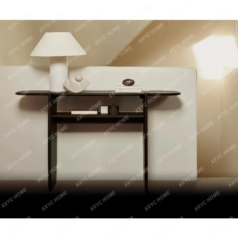 XX Mid-century Minimalist Console Table Luxury High-end Entryway Wall Side Table Modern Simple Living Room Foyer