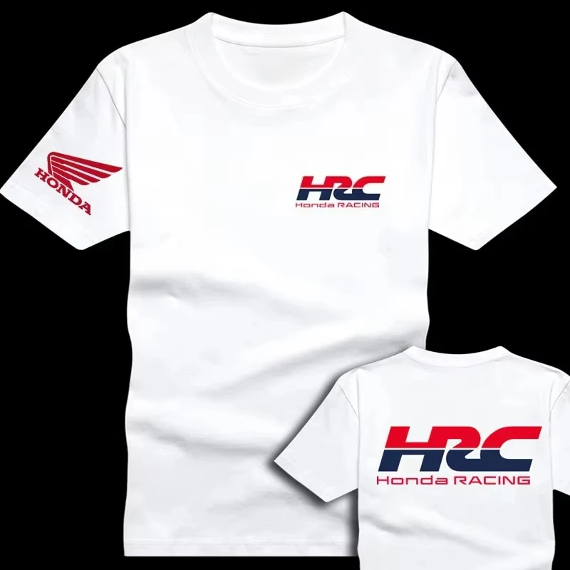 

Hrc short-sleeved men's and women's same T-shirt fashion short-sleeved top off-road motorcycle T-shirt Honda motorcycle T-shirt