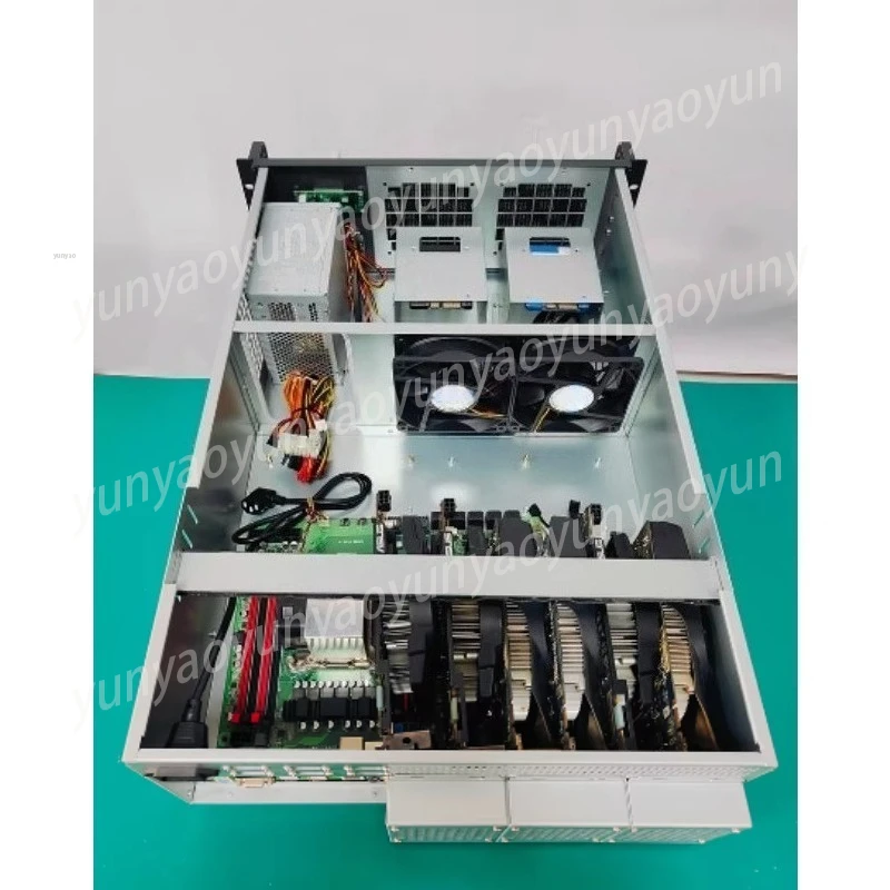 4U Server Chassis for 4 GPUs & Dual Socket Board， 650mm Deep 12-Slot Rackmount for High Density Computing & AI