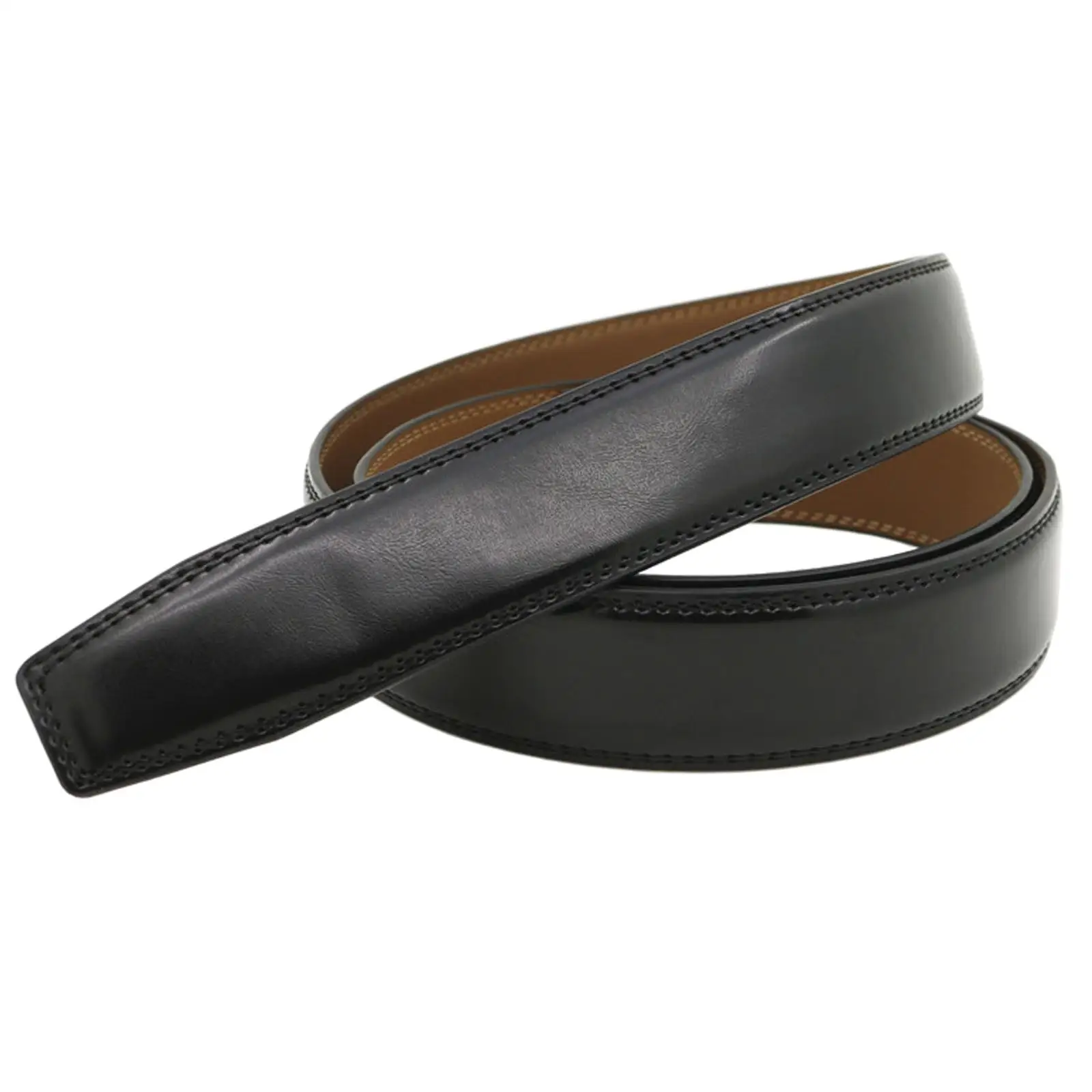 120cm Leather Belt Without Automatic Buckle ,Dress Belt ,Replacement Waistband ,High Quality Strap for Adults Men Trousers