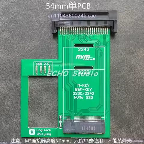 ExpressCard to SSD Expansion Card NVMe Hard Disk M.2 2230 2242 SSD X230 Notebook