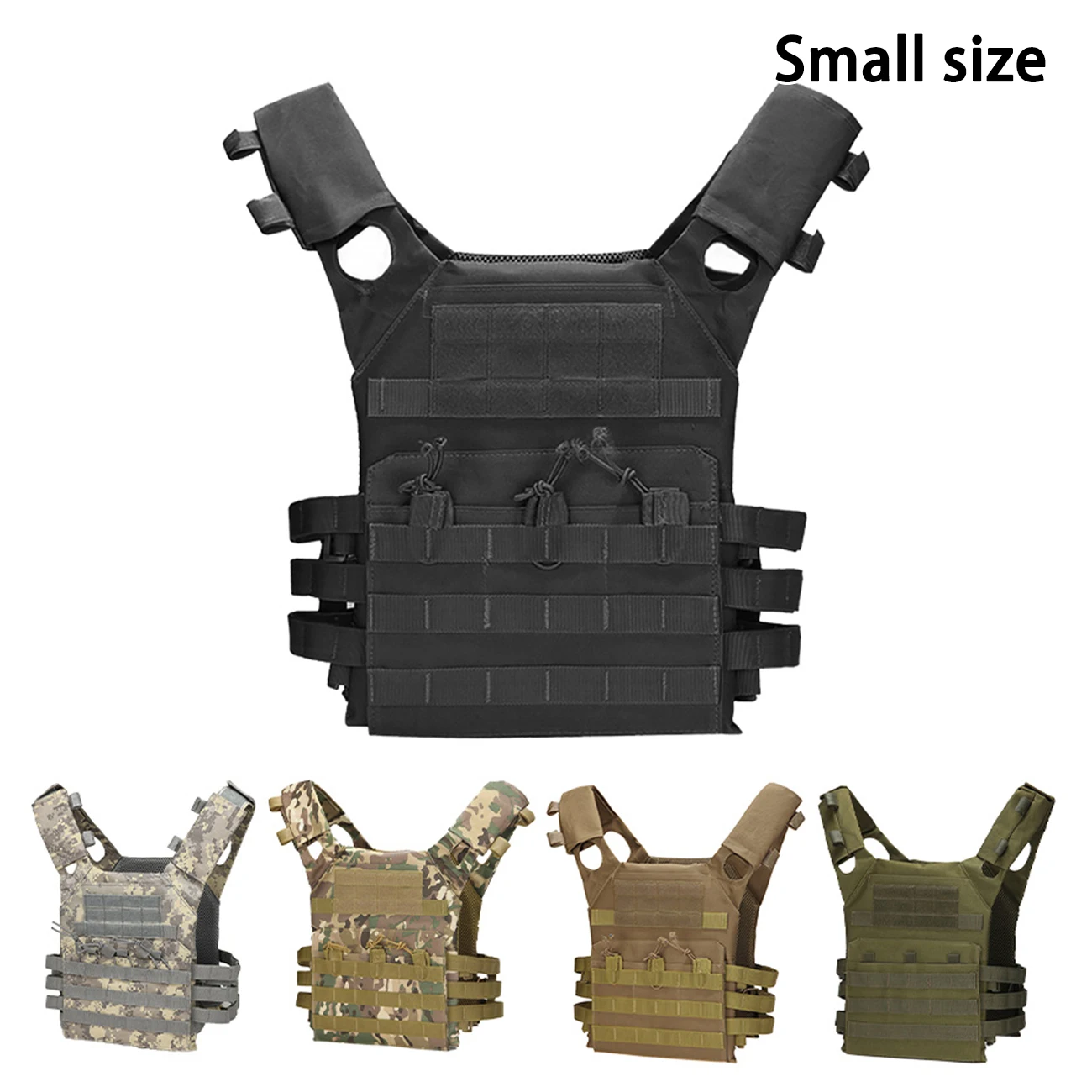 Estructura JPC ultraligera |   Expansión global MOLLE |   Chaleco de adiestramiento al aire libre de sistema dual MOLLE+Magic Sticky