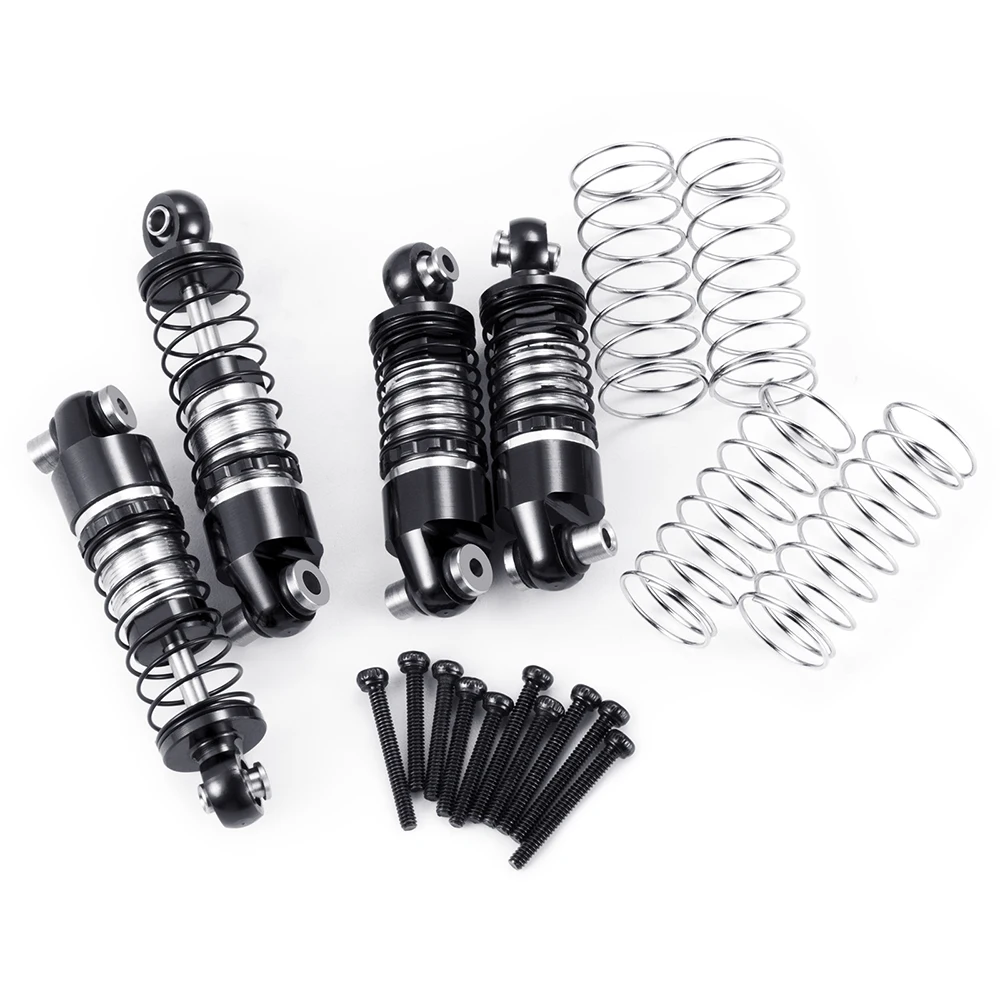 MIBIDAO 33mm Bold Aluminum Oil Shock Absorbers Damper for Axial SCX24 Deadbolt Chevrolet Wrangler Gladiator Bronco 1/24 RC Car