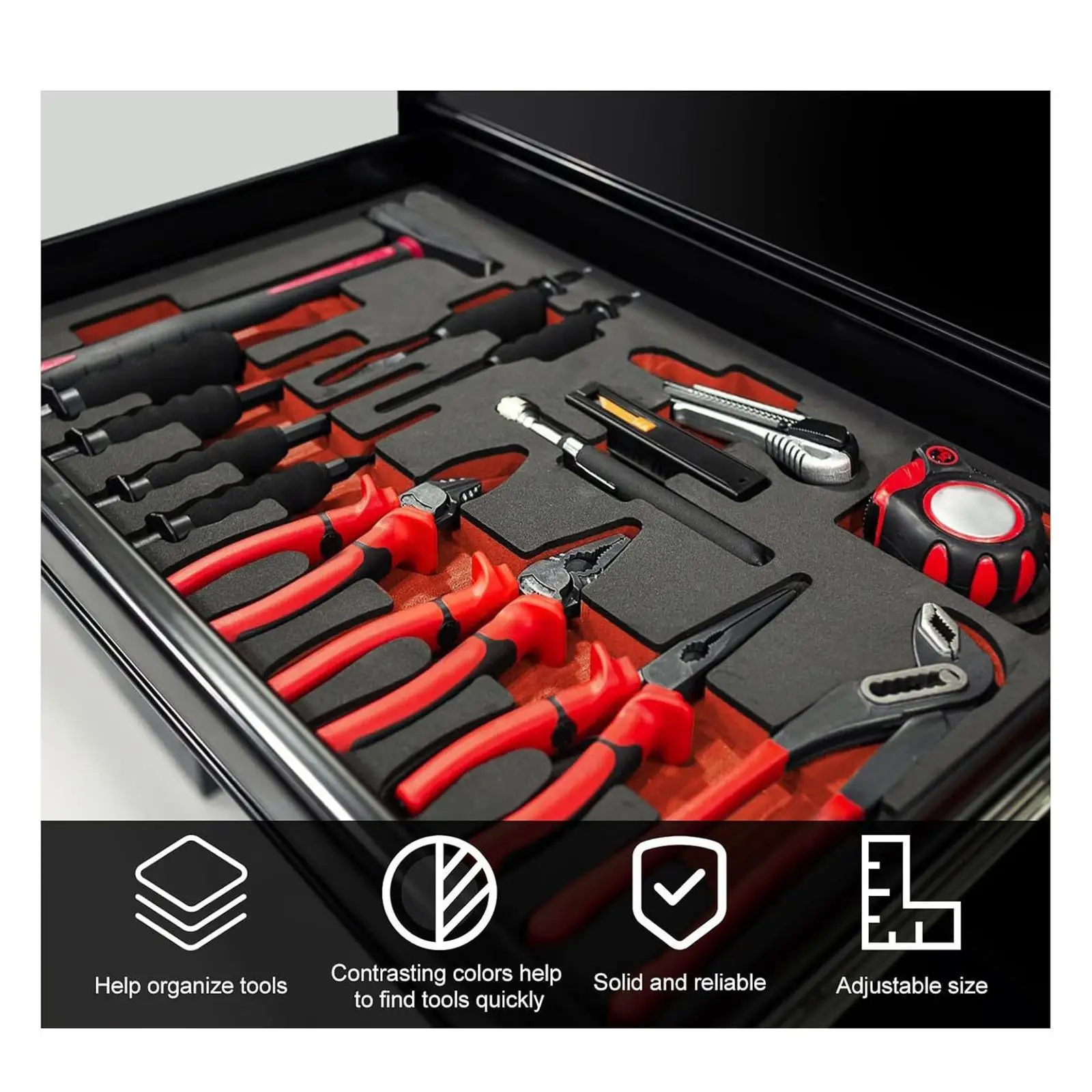 EPE Foam Tool Box Inserts Customizable Cushion Sheets Toolbox Foam Liner for Foam Box Tools Organizer