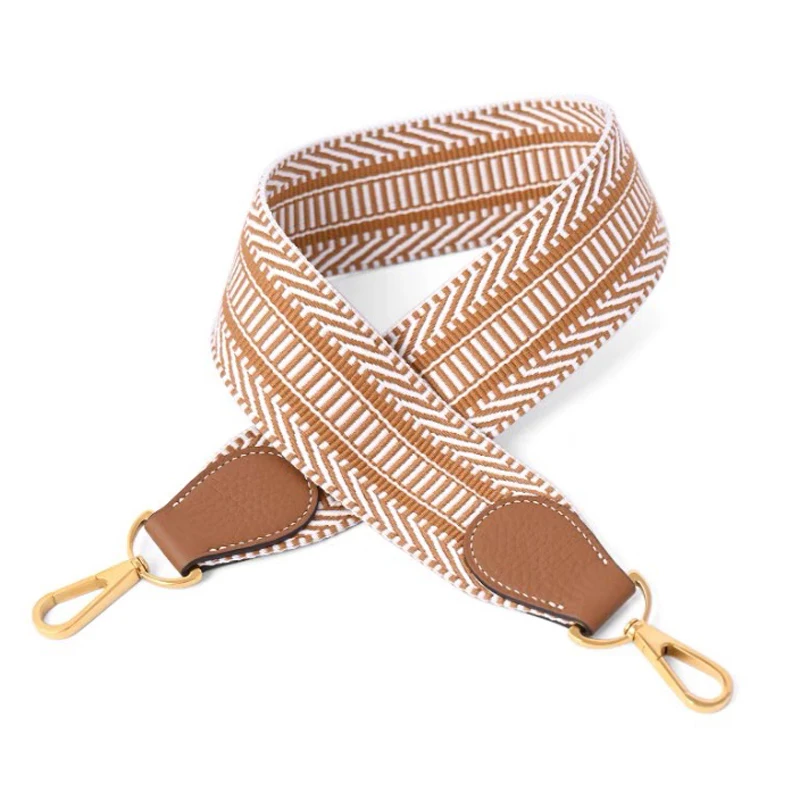 

5cm Wide Togo Cowhide Woven Canvas Strap Suitable For Kelly Evelyn Bag Shoulder Strap Diagonal Cross Leather Material