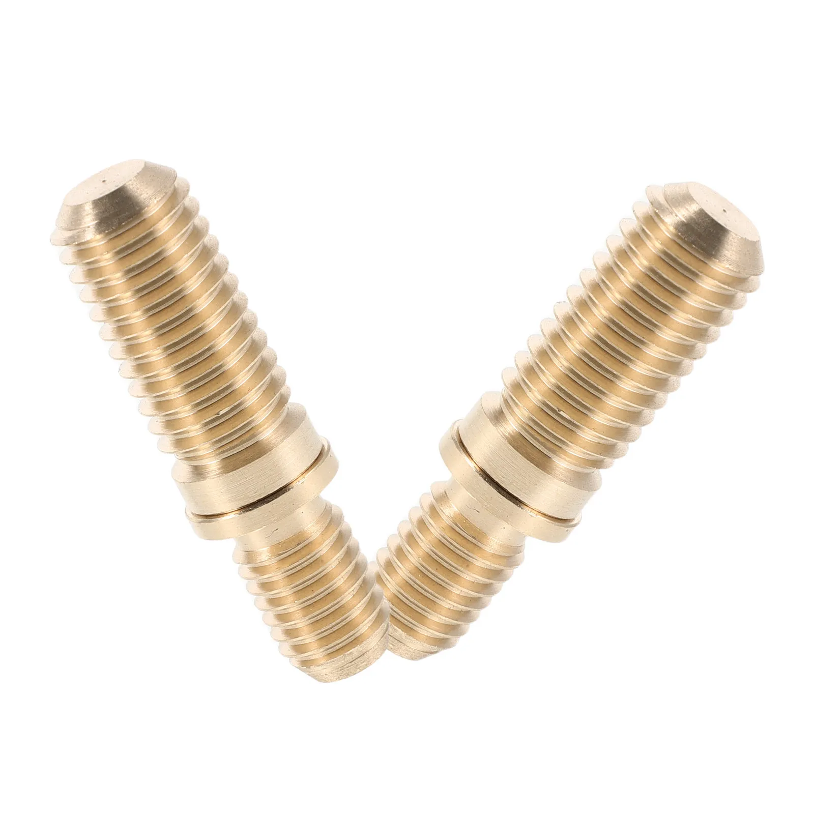 

2Pcs Copper Billiard Cue Joint Screws Enhanced Stability Smooth Connection Pool Cue Repair Extension Hardware