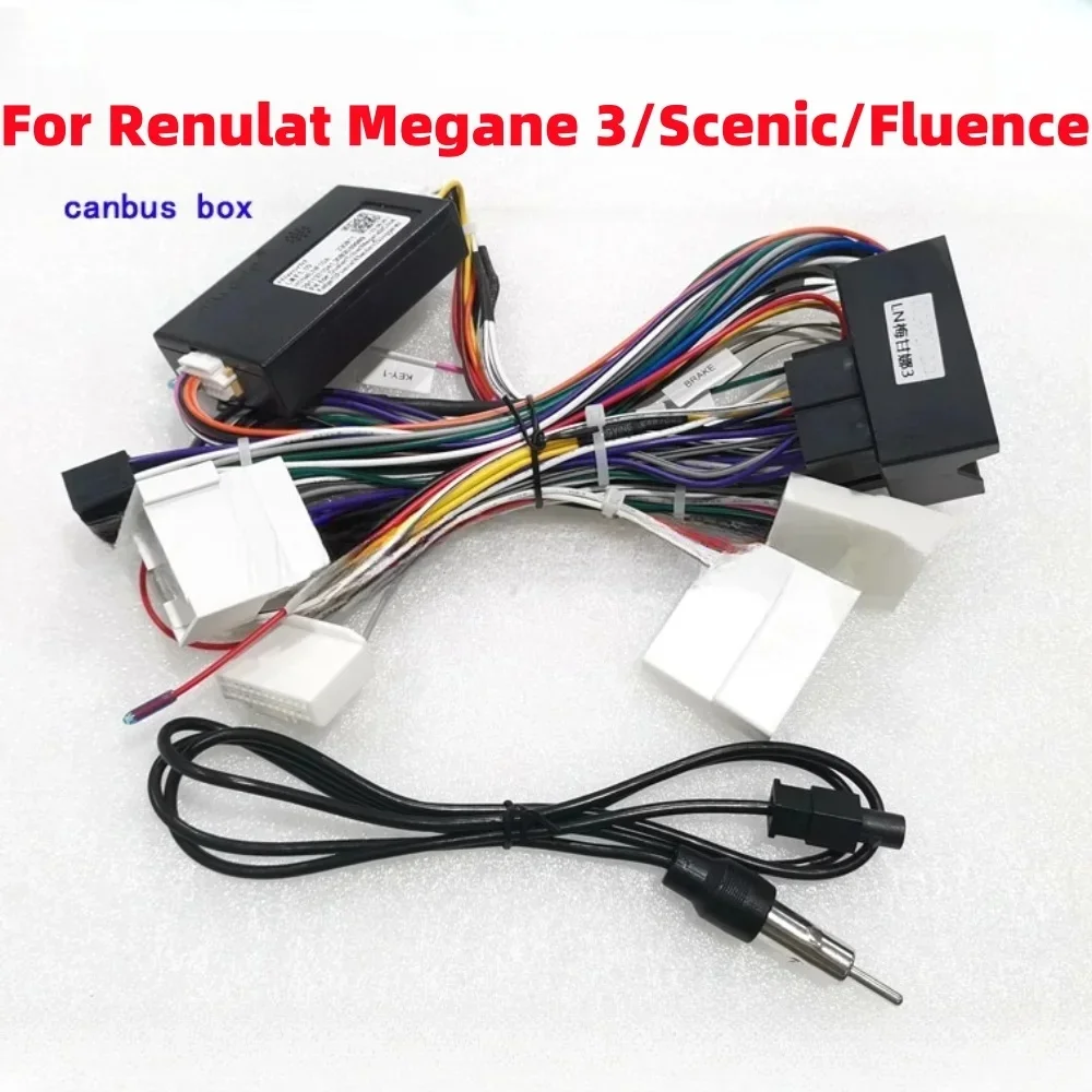 Quadlock CAN Bus Decoder Harness, SWC Retention, P&P 16Pin Android Adapter, for Renault Megane Mk3 Scenic 3 Fluence 2009-2015