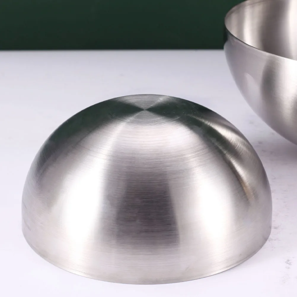 

1Pcs Stainless Steel Mixing Bowl Heavy Duty Deep Round Bottom Pot for Baking Cooking Salad Noodles Egg Beating Household Kitchen