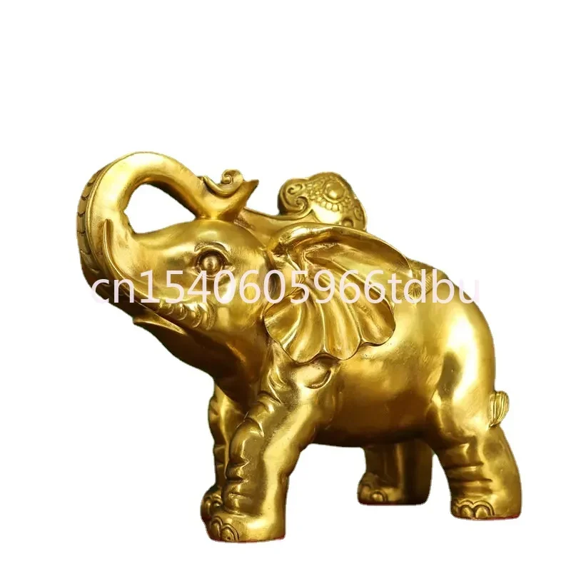 

Yuanbao Water Absorbing Residence Office Decoration Ornaments Pure Copper Caifu Elephant Ruyi