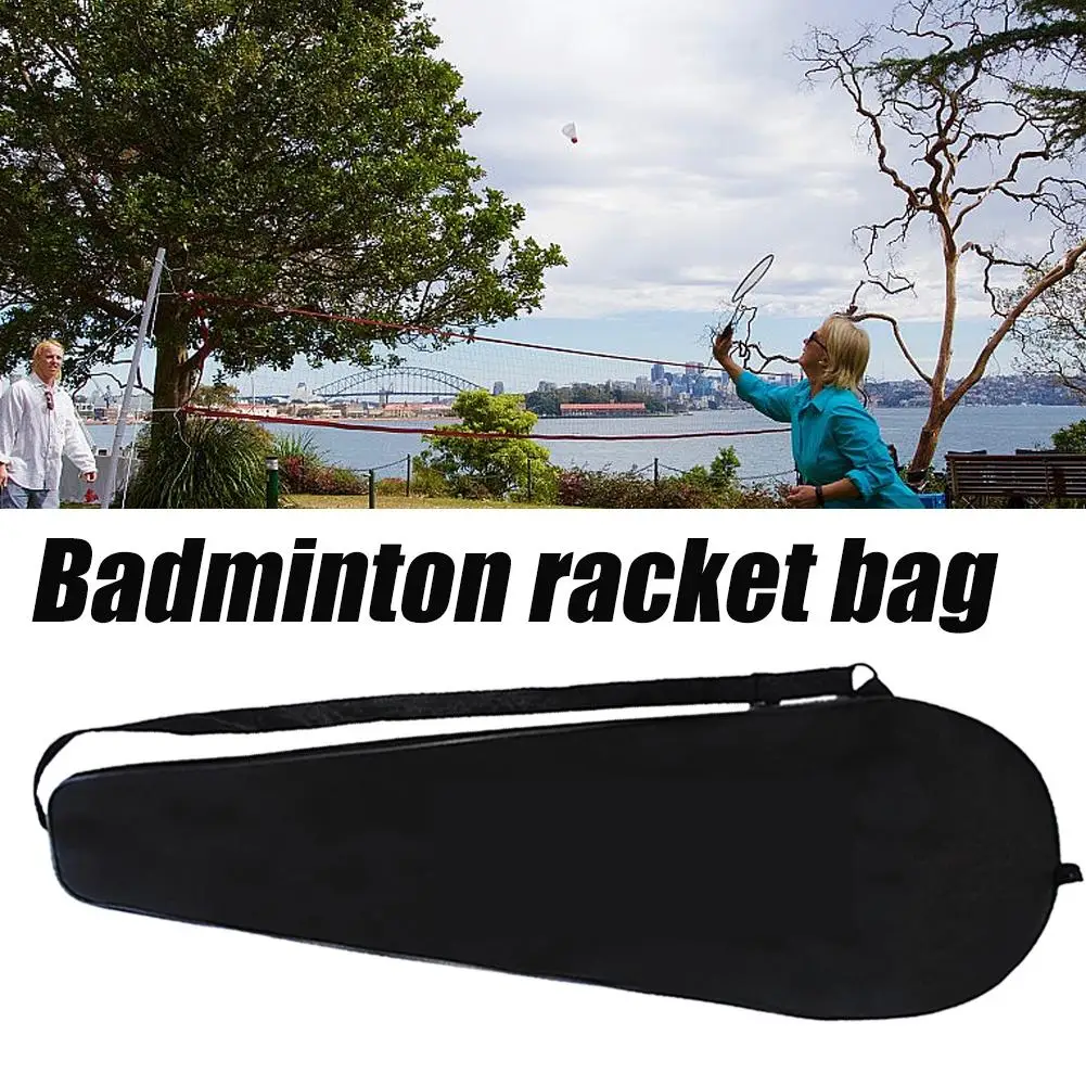 Bolsa portátil para raqueta de bádminton, bolsas de tenis impermeables de un solo hombro para adultos, hombres y mujeres, funda protectora para raqueta de bádminton