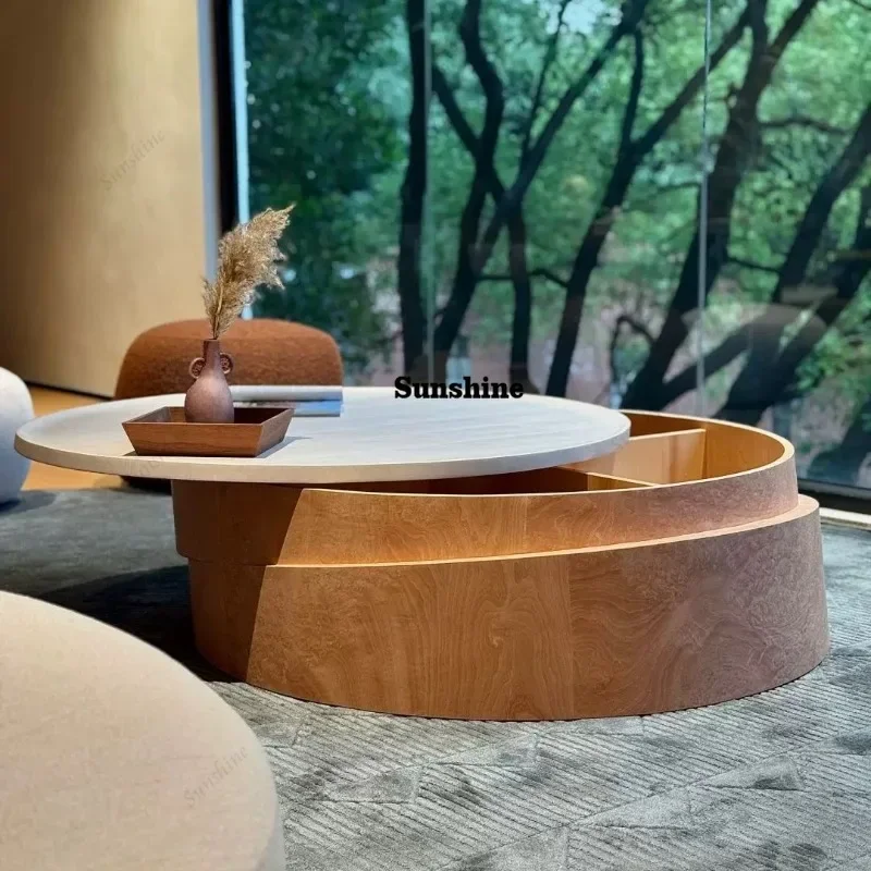 

Wood Centerpiece Coffee Table Designer European Floor Luxury Modern Coffee Table Home Nordic Wooden Muebles Para Hogar Furniture