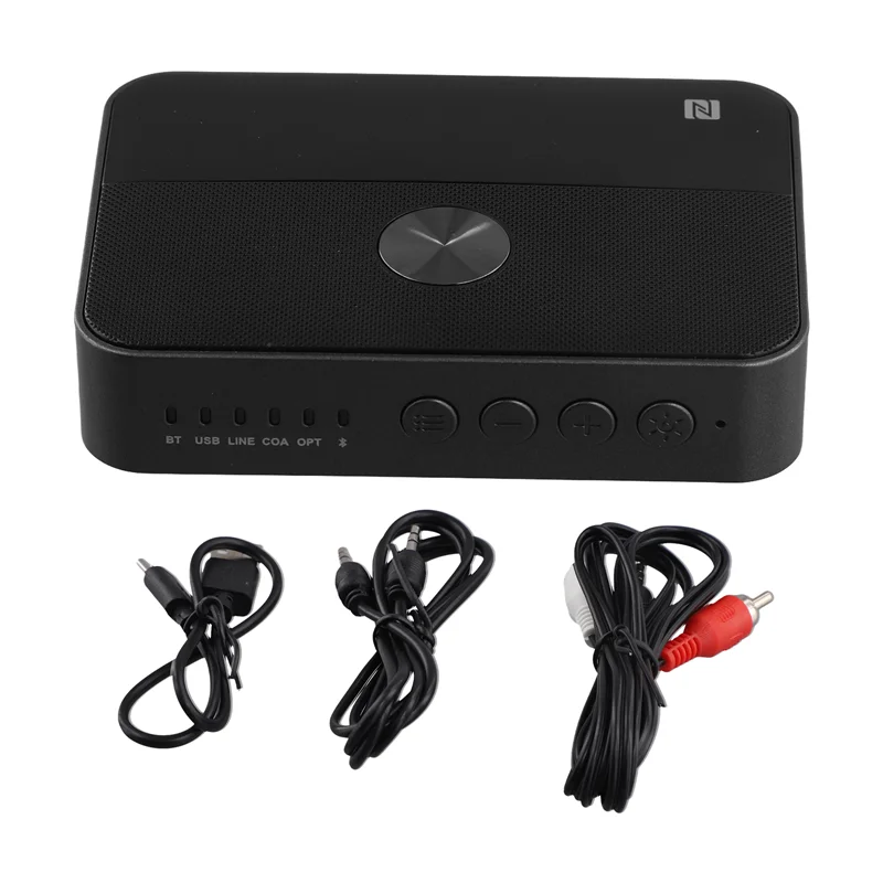 

CLCU 2 в 1NFC Bluetooth 5.3 приемник и передатчик 3,5 мм Aux коаксиальный оптический цифро-аналоговый аудиоадаптер