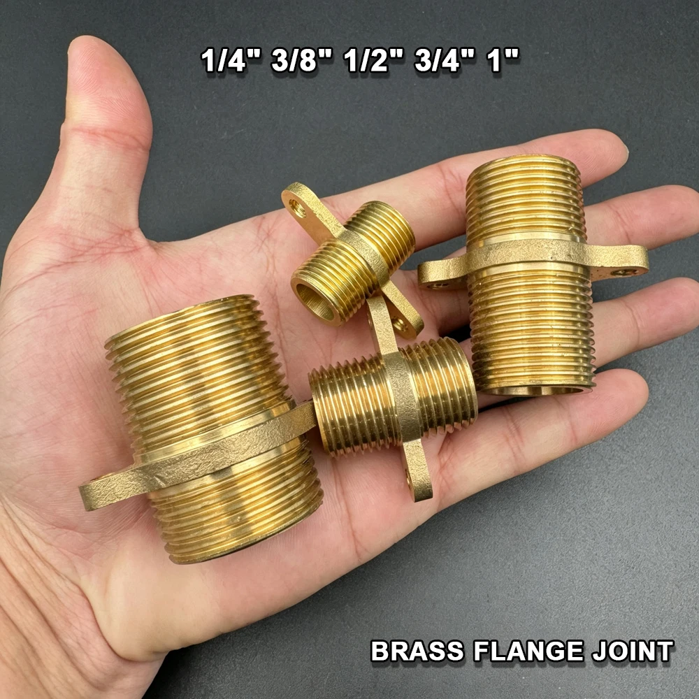 1Pcs Brass Flange Connector Female/male Thread Joint Pipe Fitting Copper Coupling Water Dispenser Accessories 1/4