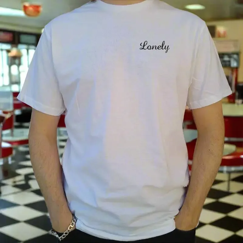 Lonely Pocket Logo T Shirt 1950s Rock And Roll Style S XXL