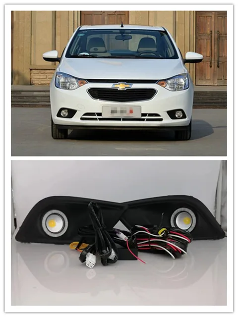 Zespół świateł przeciwmgielnych LED do Chevrolet Chevy Sail 2015 2016 2017 2018 Zderzak przedni Światło przeciwmgielne Zestaw świateł dziennych Angel Eye