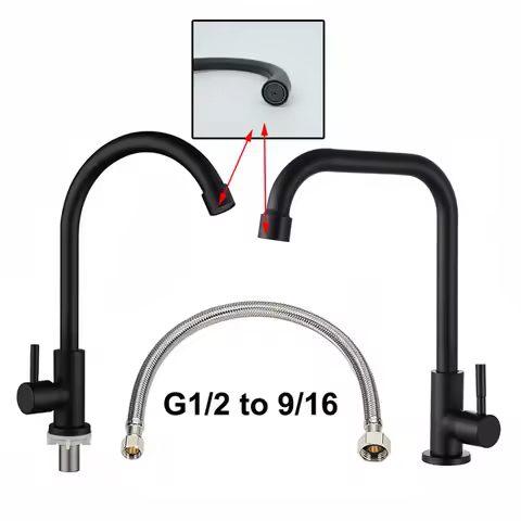 Kitchen Faucet Water Purifier Single head Cold water Taps Rotation Deck Mount Handle Faucet Stainless Steel U26