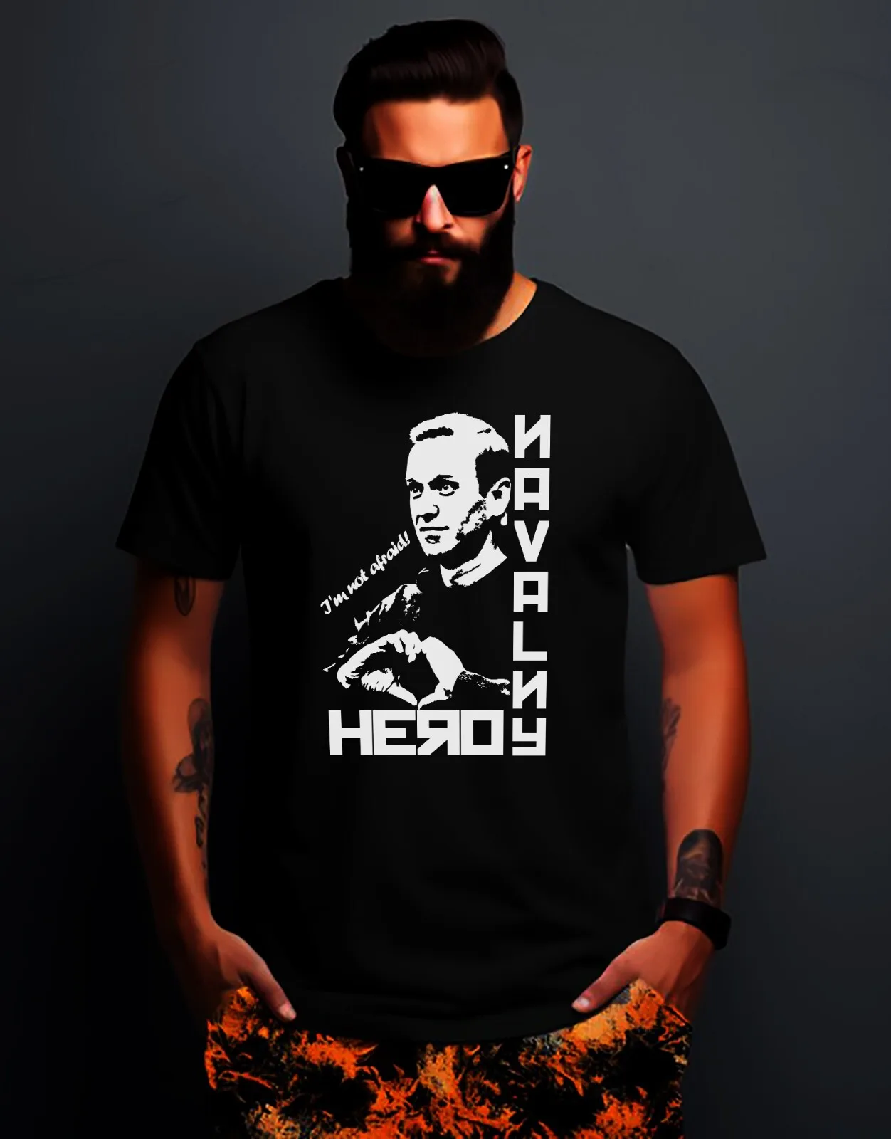 

Футболка Alexei Naval Tribute RIP Aleksei Russian Hero Premim из плотного хлопка