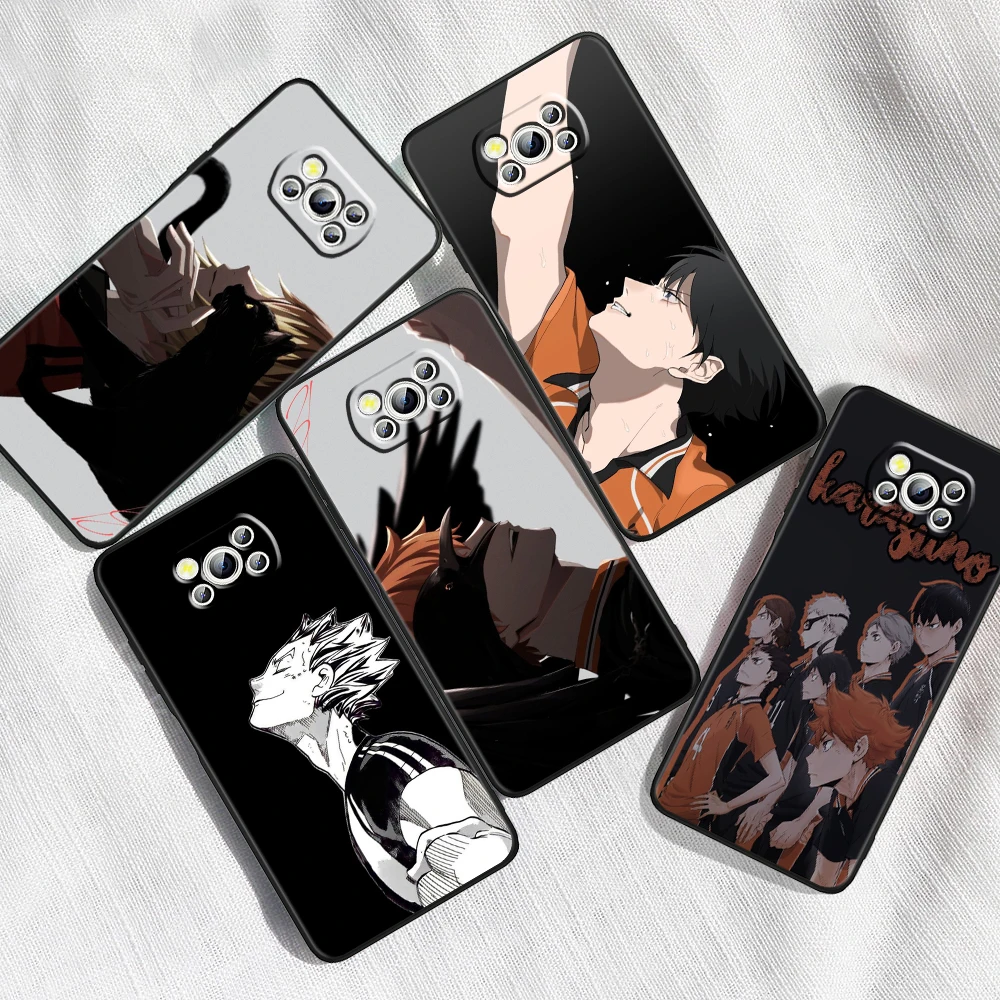 

Anime H-Haikyuu T-Tobio For Xiaomi Mi Poco F5 F4 F3 X6 X5 X4 X3 M6 M5 M5S M4 M3 C65 Pro GT NFC 5G Black Funda Phone Case