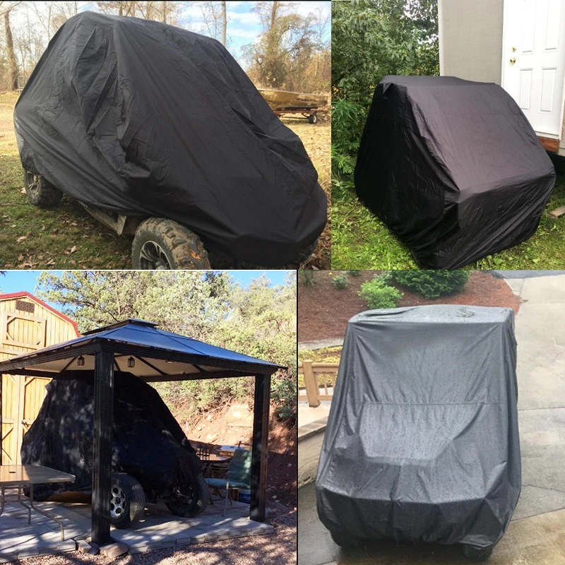 Cubierta de bicicleta de playa 190T, tela recubierta de plata, UV50 +, protección contra la lluvia y el sol, UTV ATV, cubierta de coche, pegatina impermeable para las cuatro estaciones