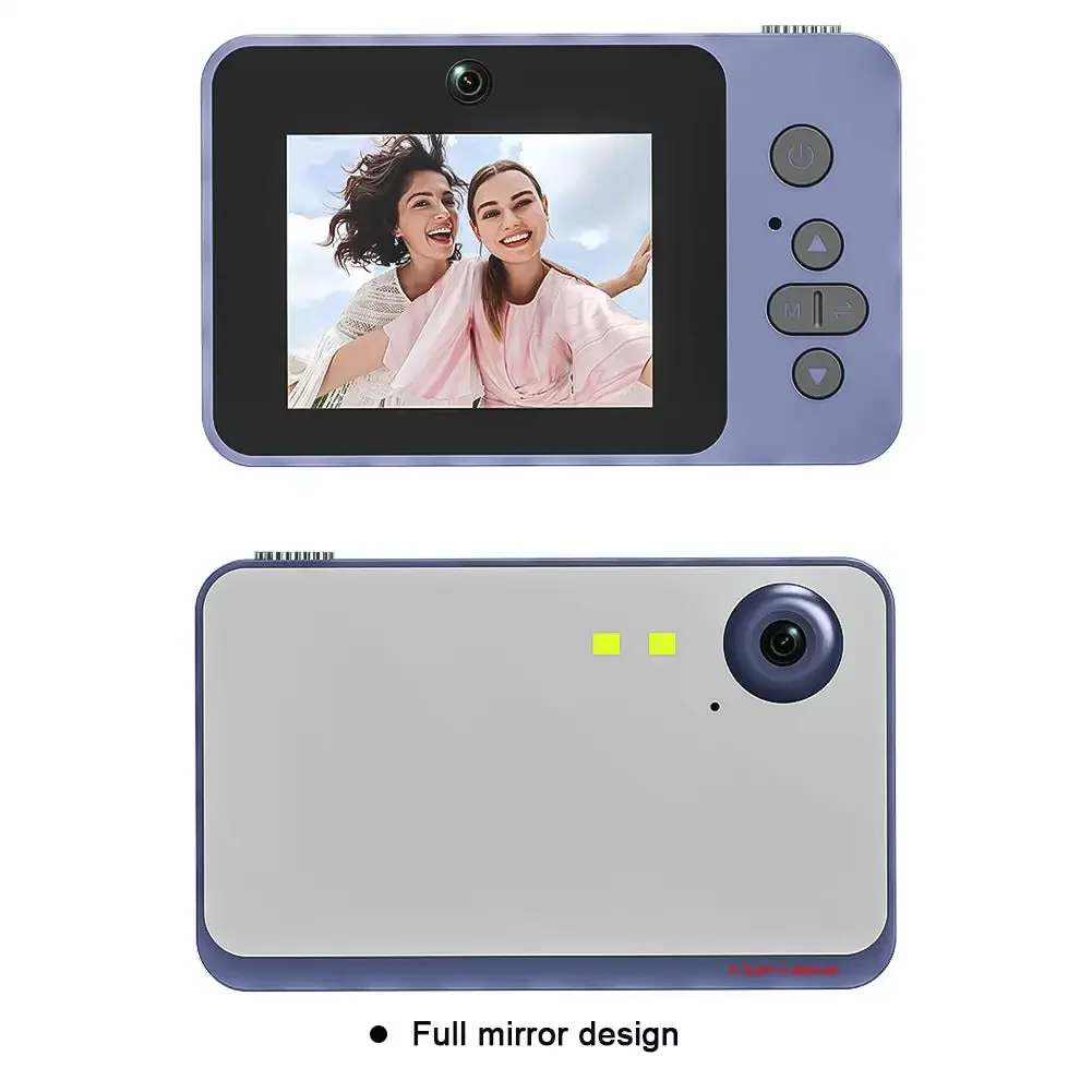 X60/X50 Supports MP3 Music Playback Full/Semi Mirror Design 2.4IN Retro CCD Digital Camera 8X Zoom Video Shooting Vlog Camera