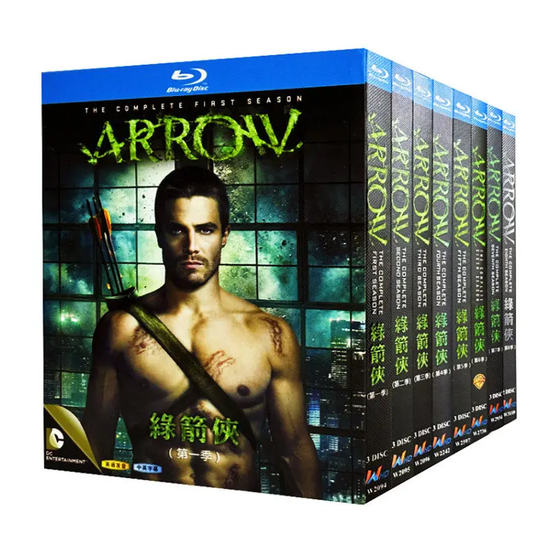 

Blu-ray Ultra HD TV Series Arrow Seasons 1–8 Box Set with Chinese and Traditional Chinese Subtitles