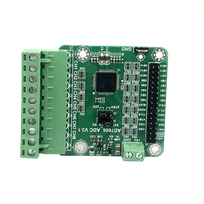 

AD7606 Data Acquisition Module 16-bit ADC Multi-channel 8 Synchronous Sampling Frequency 200K Single Bipolar Inputs