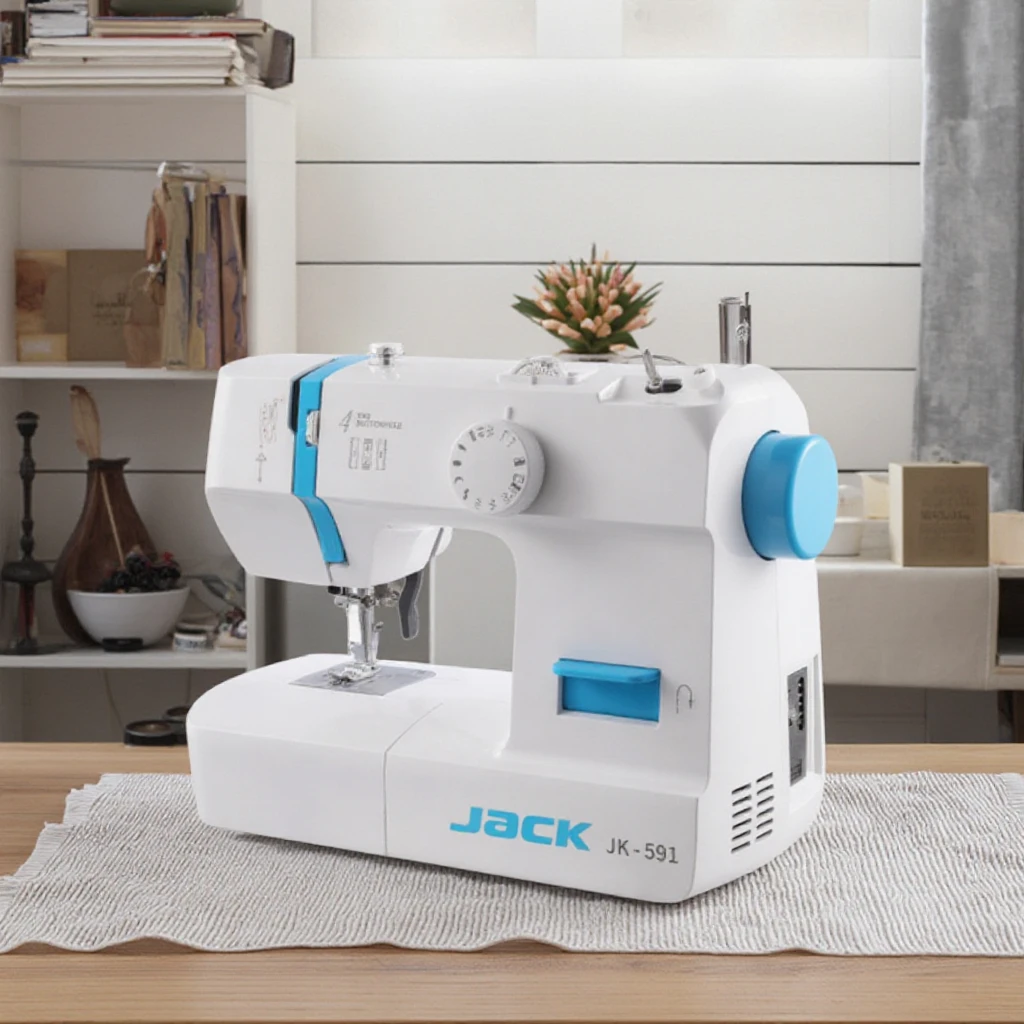 Electronic Overlock Domestic Zig Zag Lock Stitch Sewing Machine Small Lightweight Household Sewing Machine