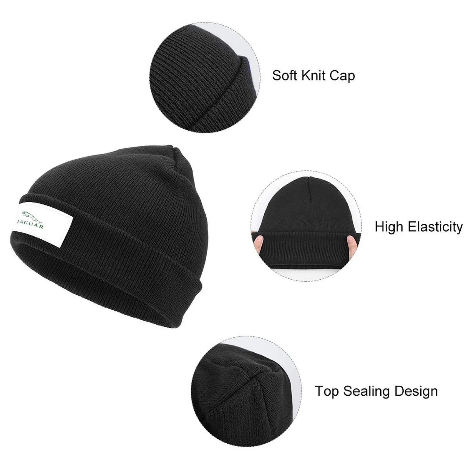 était Jaguar Cars passionné Knitted Cap Military Cap Man Horse Hat fashionable Mens Women's