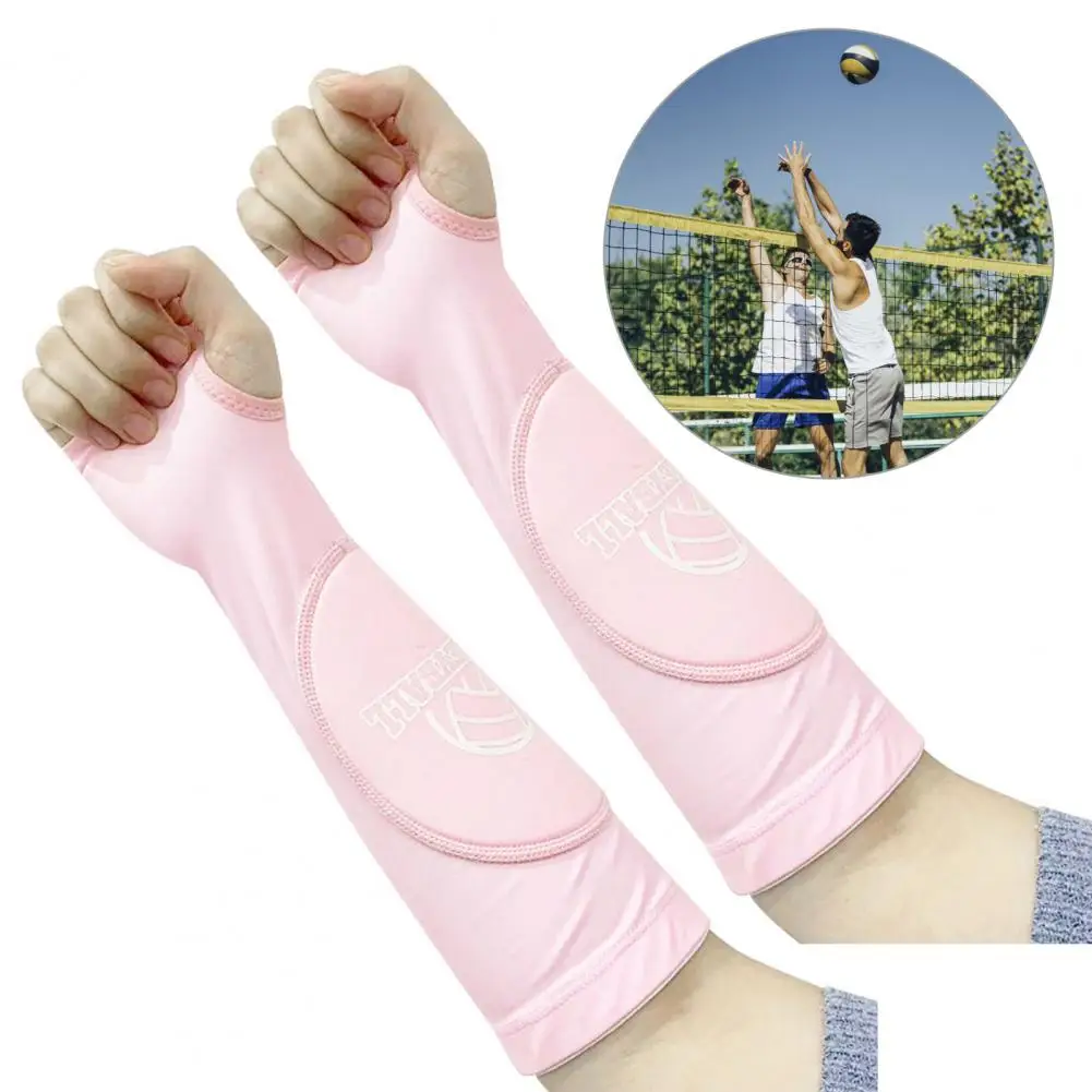 1 Pair Useful Arm Sleeves Elastic Arm Sleeves Skin touch Volleyball Sports Arm Guards Tennis Test Training