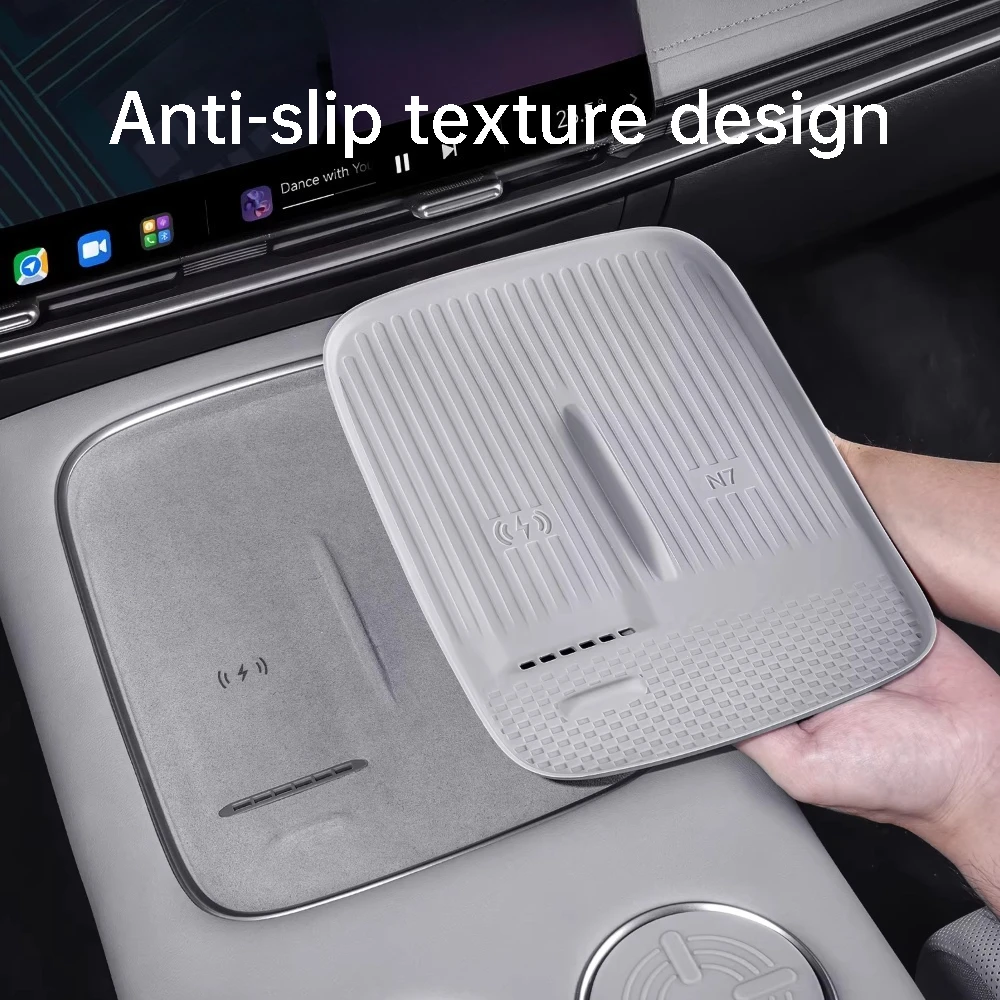 For Nissan N7 Primera Car Wireless Charging Panel Silicone Mat Dustproof Non Slip Interior Decoration Modification Accessories