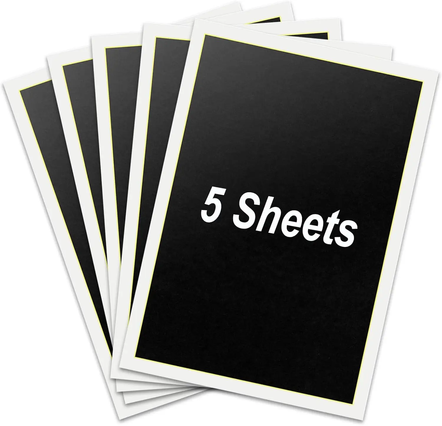 5Pcs 14.2*9.4inch Laser Engraving Marking Paper Black for Ceramics Glass Metal Laser Cutting and Engraving