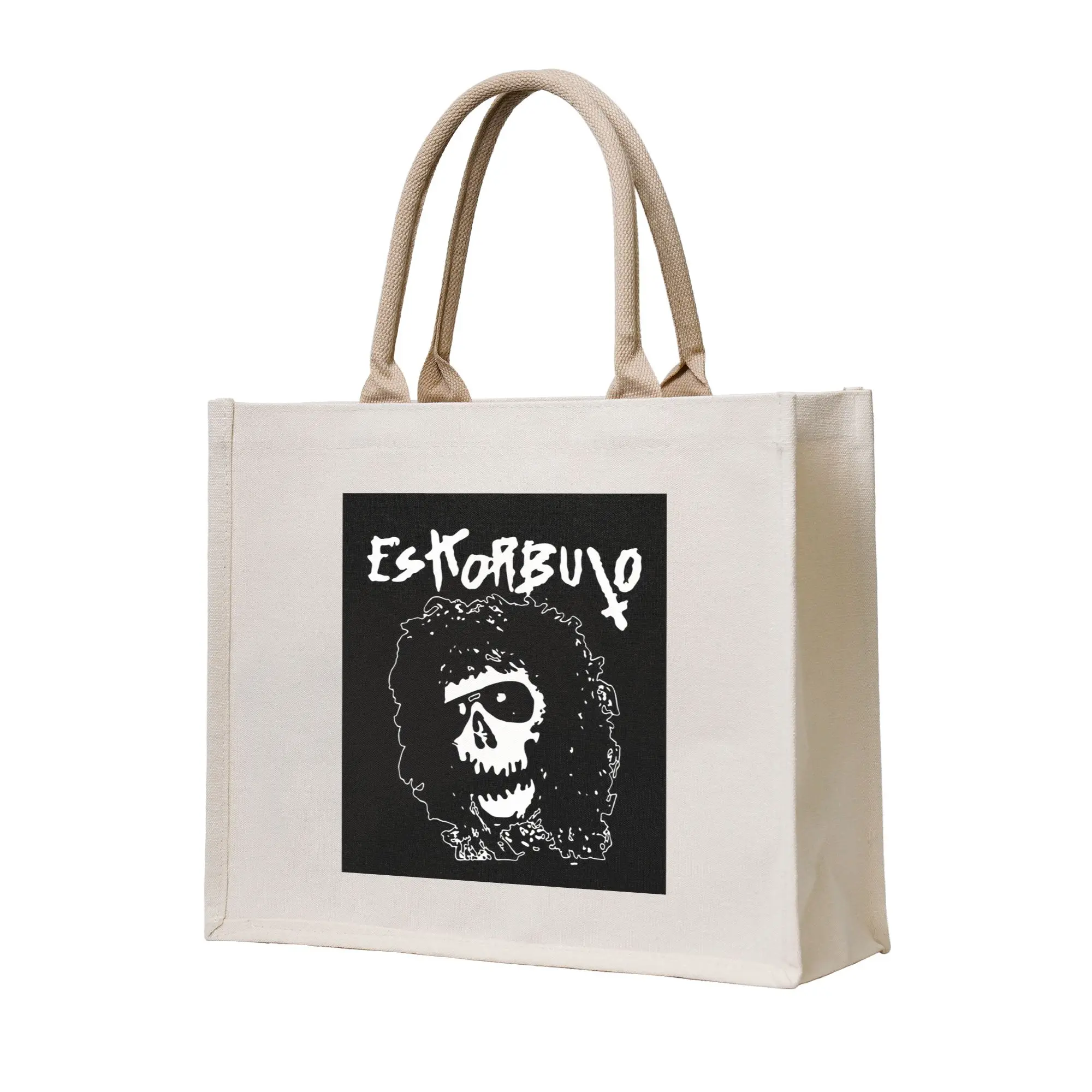 

Сумки для покупок Eskorbuto Band, холщовая сумка-тоут, многоразовая сумка-тоут для девочек, дорожная сумка через плечо