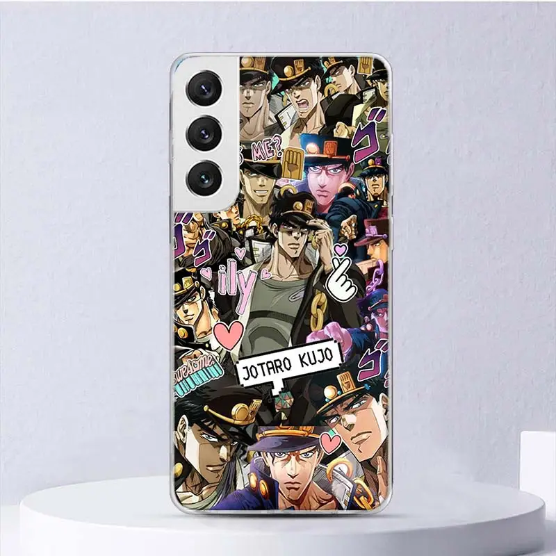 JoJo's Bizarre Adventure Background Soft Case For Samsung Galaxy S24 S23 S22 S21 Ultra S20 FE S10 Plus Phone Cover S9 S8 + S10E