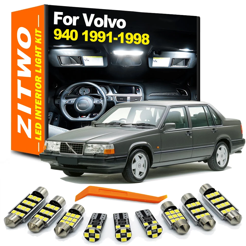 ZITWO 15 шт. светодиодные внутренние купольные лампы для чтения багажника, комплект ламп для Volvo 940 Sedan Estate 1991 1992 1993 1994 1995 1996 1997 1998