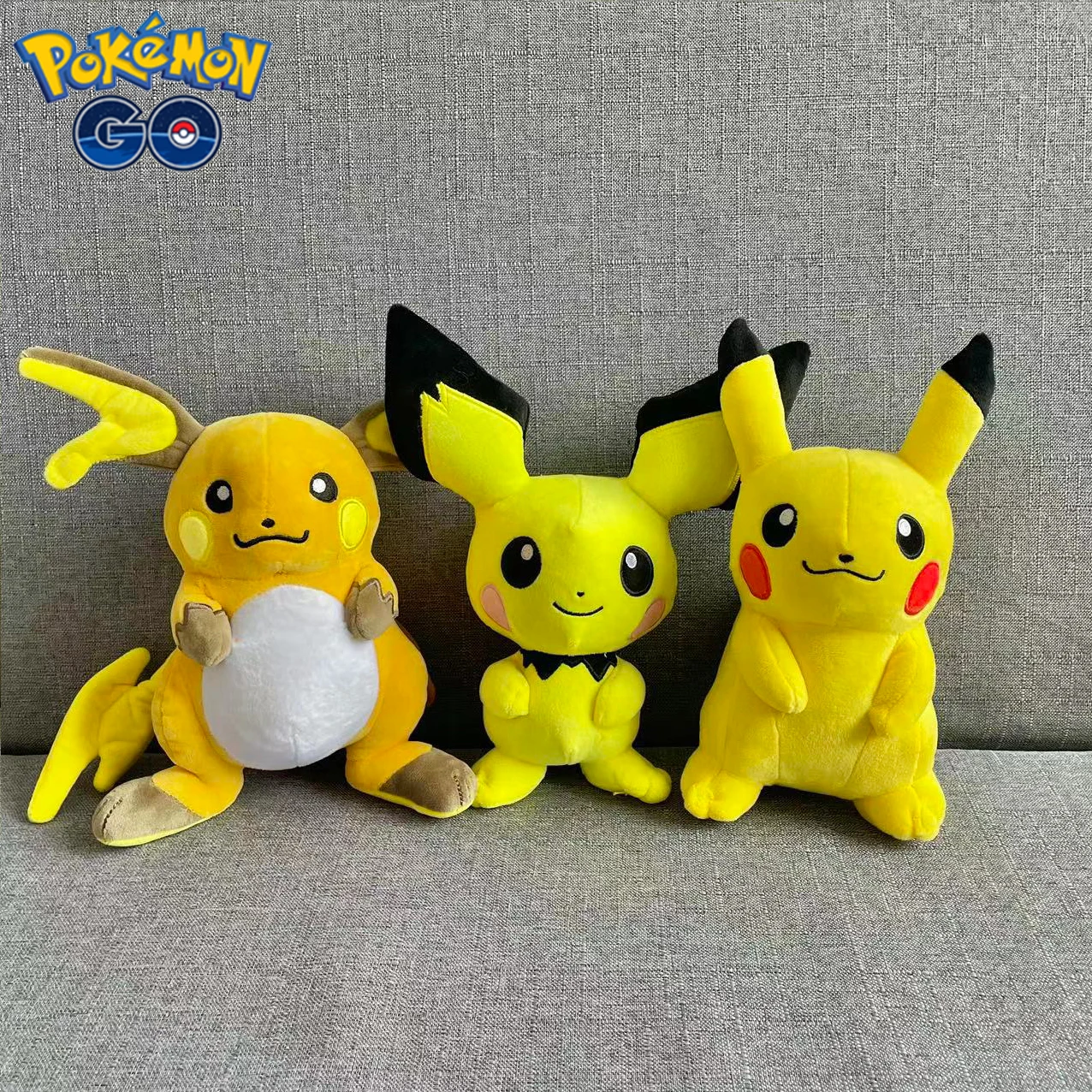 Neue Pokemon ausgestopfte Anime Pichu/Pikachu/Raichu Plüsch tier Kawaii Cartoon & süße Puppe Schlaf kissen Geburtstags geschenke Mädchen Zimmer Dekor – Detail 12