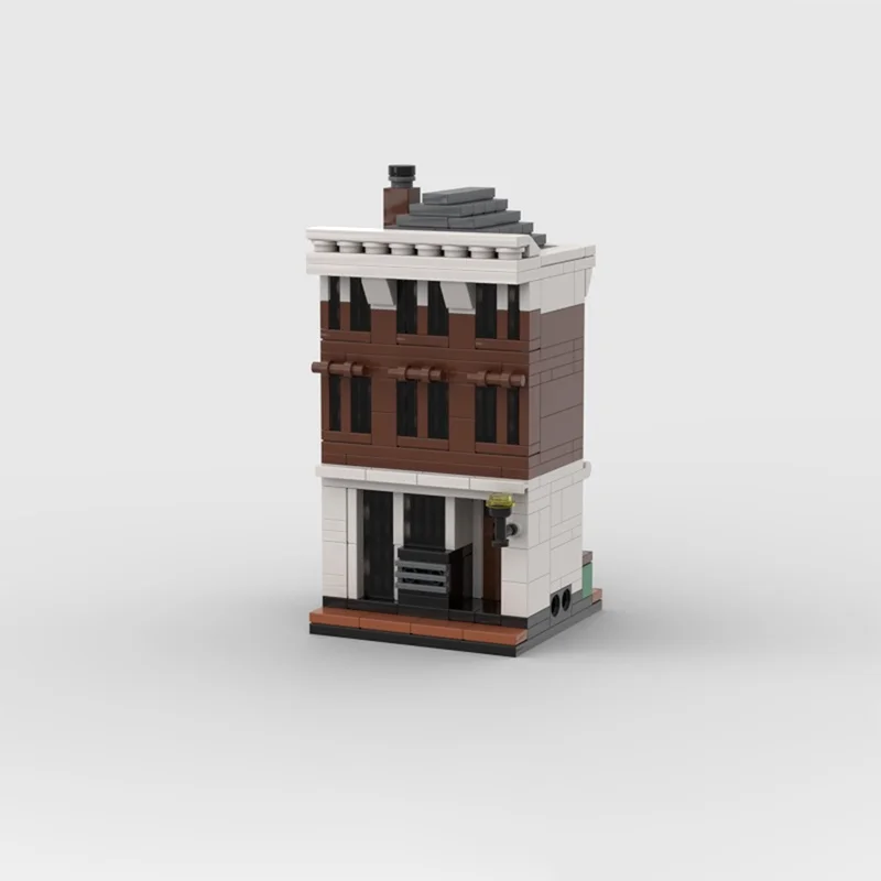 327 pz MOC Microscale Amsterdam Negozio Creato Modello di Costruzione di Giocattoli Blocchi Assemblare FAI DA TE Educazione Regali Di Natale Mattoni Per Bambini