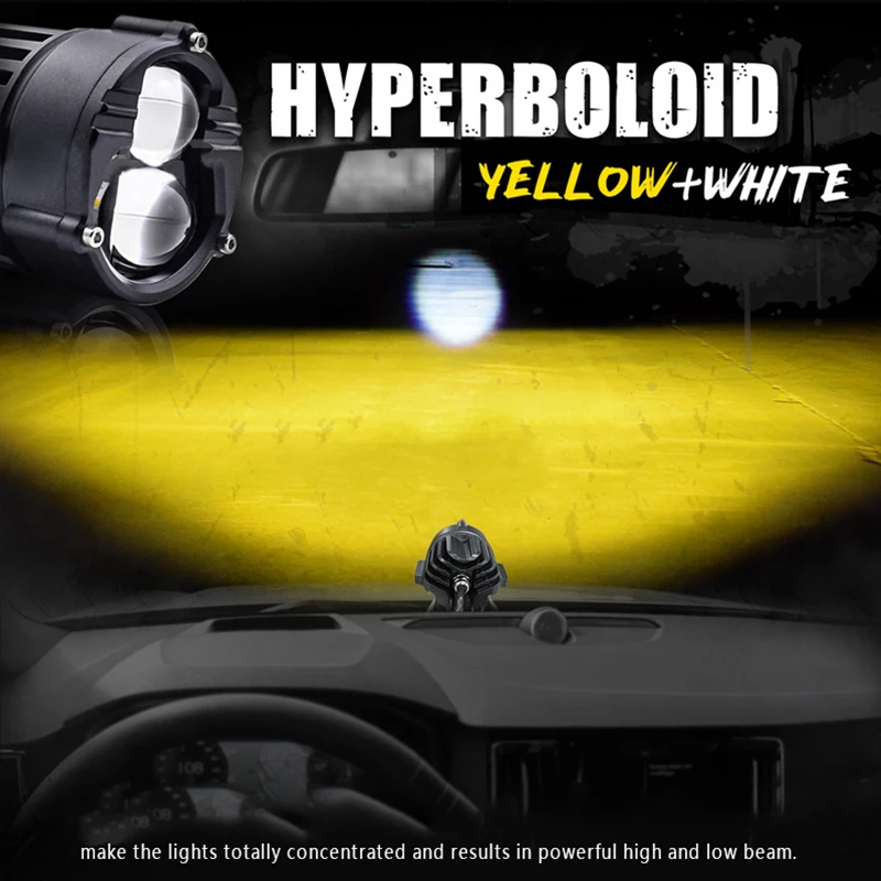 12V/24V LED Spotlight Fog Lights Bar Car Motorcycle Flood Work Lights for SUV ATV Off Road 4x4 Accessories Truck Tractor Tuning