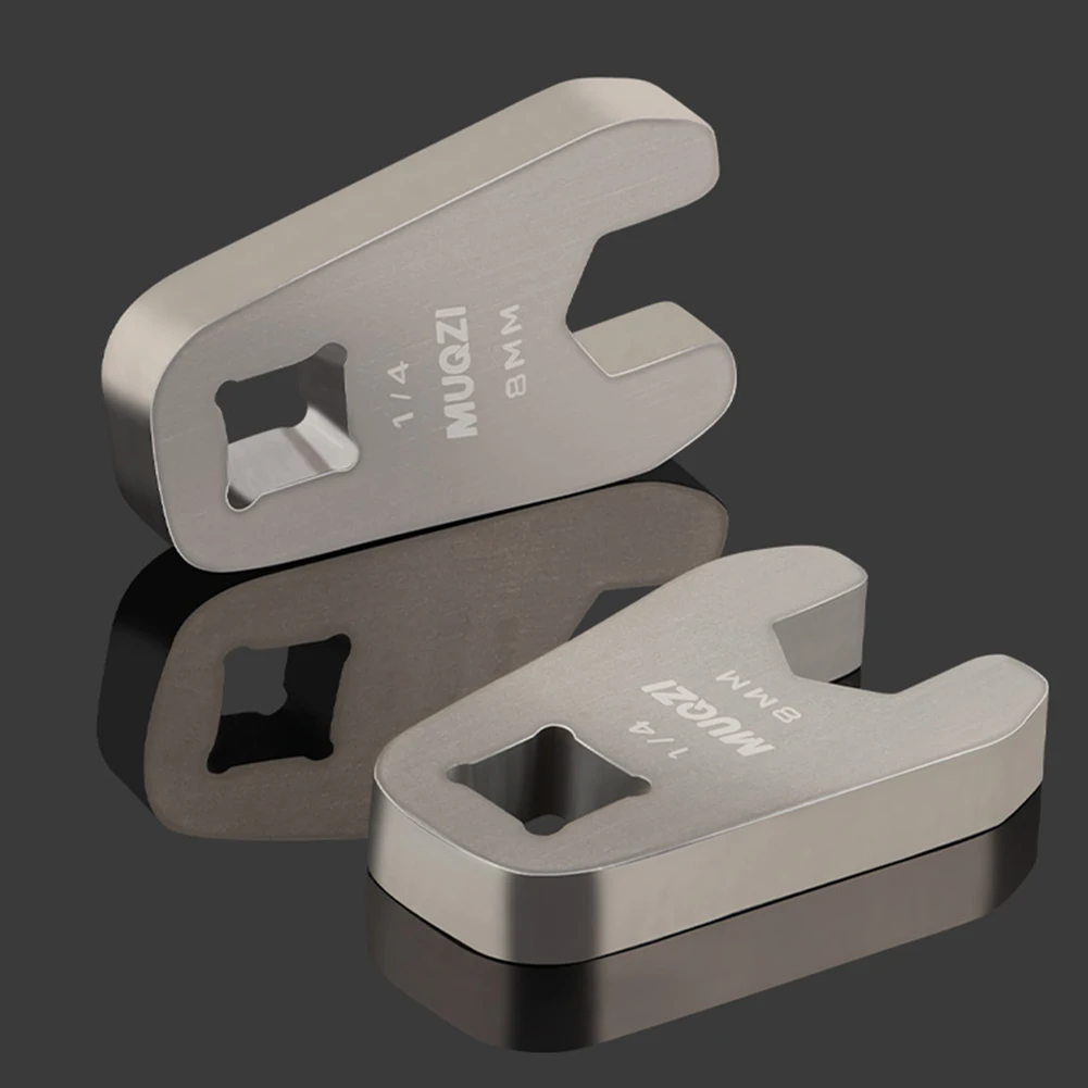

8mm Bike Disc Brake Cable Wrench Opening Head Bike Hydraulic Brakes Bolt Tool Steel Replacement for 1/4 Head Torque Wrench