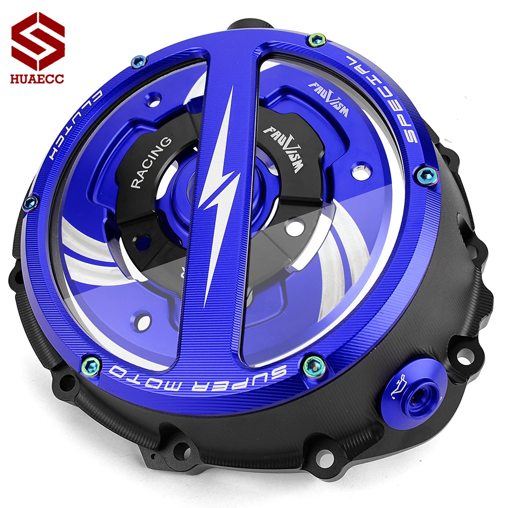CNC Racing Clear Clutch Cover & Spring Retainer R for BMW S1000RR 2019-2026 M1000XR 2023-2026 S1000XR S1000R 2021-2026