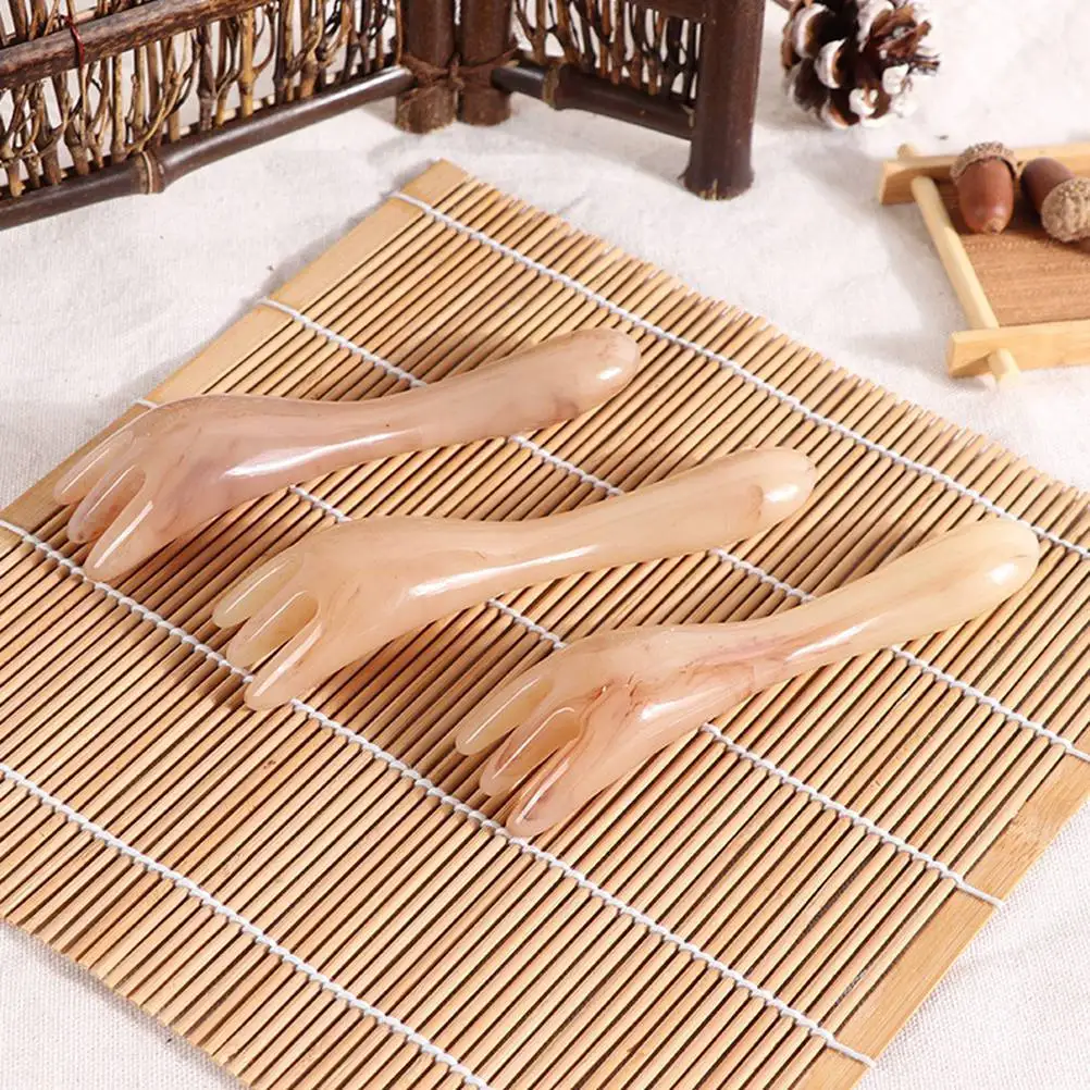 

Нефритовая расческа ручной работы, инструмент для массажа лица, изысканный дизайн, мягкая текстура, легкая ручка, покраснение, облегчение мигрени, случайный цвет