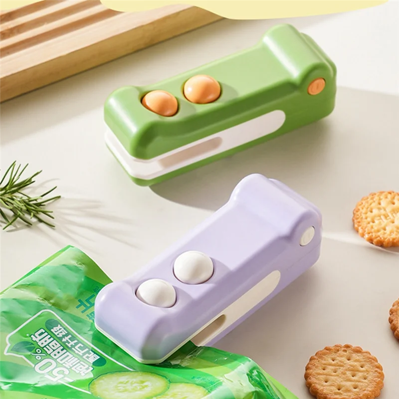 진공 열 밀봉 미니 백 실러 커터 및 자석 포함 충전식 휴대용 신선 식품 보관용 A-A77G