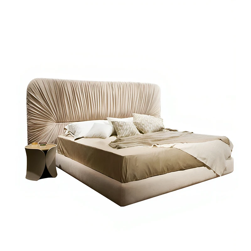

Best Quality Luxury Bedroom Furniture Set King Bed Modern Simple Cloth Double Bed