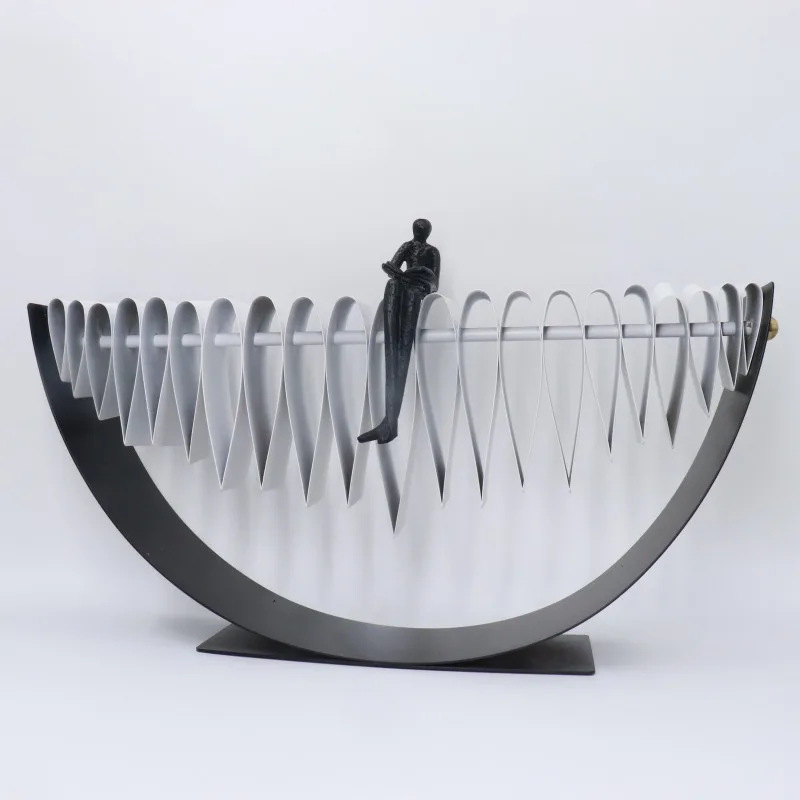 Lonely Doll Statue, Office Desk Decoration, Creative Artwork, Character Sculpture, Room Aesthetic Decoration